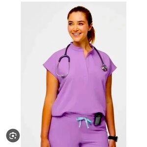 Figs lilac dawn scrub set Rafaela top Zamora joggers size S